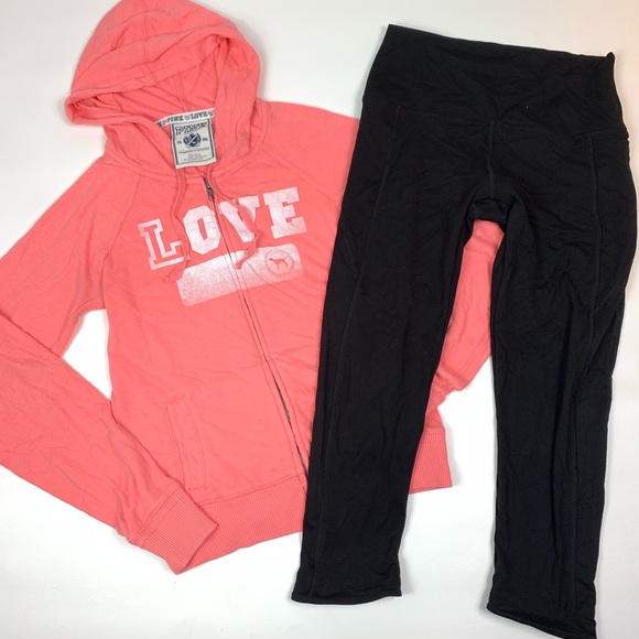 PINK Victoria's Secret Tops - PINK victorias secret 2 pc outfit womens small